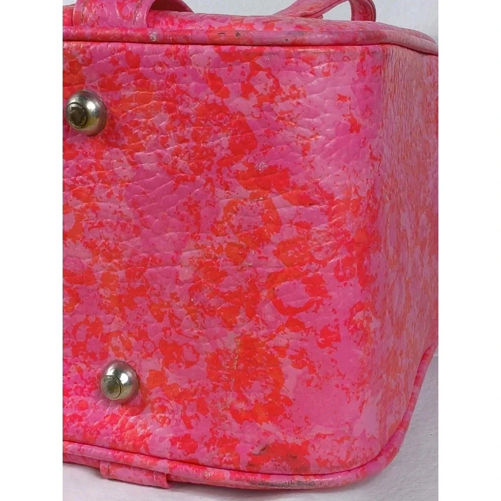 Vintage 1960s Samsonite Silhouette Hot Pink Weekender / Carry-on Luggage Bag